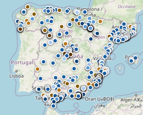 Mapa de subastas en España